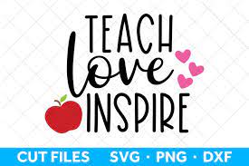 Free Free 297 Cricut Teach Love Inspire Svg SVG PNG EPS DXF File