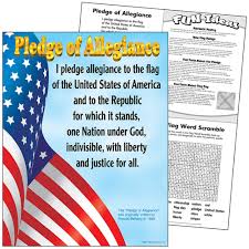 Pledge Of Allegiance Learning Chart