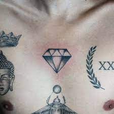 This video contains collection of 70 chest tattoos for men. 30 Diamond Tattoo Designs Top Luxurious Body Art Ideas Saved Tattoo