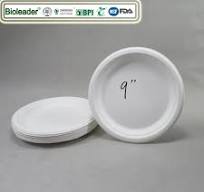 Biodegradable Sugarcane Bagasse Plates 9 Inch Bulk Wholesale | Bioleader® Biodegradable Tableware