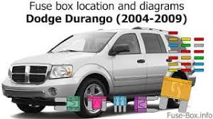 Please comment below if you have any questions and thank you for watching! Fuse Box Location And Diagrams Dodge Durango 2004 2009 Youtube
