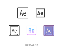 Kostenloses Flat Adobe After Effects Icon Fur Ios Glyphs Zum Download Verfugbar Als Png Svg Und Als Schriftart Icons Graphi App Icon Design App Icon Icon