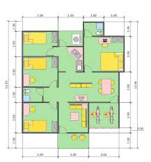 Desain Rumah Minimalis 9 X 12 Denah Rumah Rumah Minimalis Denah Rumah Pedesaan