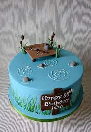 Fishing birthday cake fly fishing cake for my hub bass jumping out of water bass. Pin By Leanies Forestier On Cakes And Cupcakes Fish Cake Birthday Fisherman Cake Fish Cake