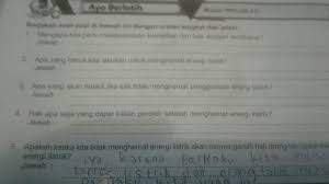 Hak Apa Saja Yang Dapat Kalian Peroleh Setelah Menghemat Energi Listrik Tolong Jawab Yang Nomor 4 Brainly Co Id