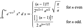 Another differentiation under the integral sign here is a second approach to nding jby di erentiation under the integral sign. Gaussian Integral From Wolfram Mathworld