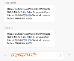 Paket internet three untuk android. Paket Internet Tri 3gb Hanya 3500 Untuk Seharian Siapa Takut Gapunyakode