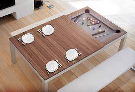 Cornilleau indoor conversion topsconvert your pool or dining table to an indoor table tennis table in just 2 minutes!made in france, the cornilleau indoor co. Turn Your Dinner Table Into A Pool Table Better Living