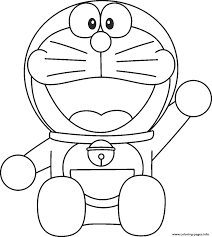 Large collection of free printable doraemon coloring pages. Smiling Doraemon Coloring Pages Freed44a Coloring Pages Printable