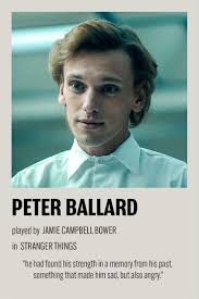 peter ballard stranger things minimalist polaroid poster