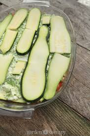 You can also use a mandoline ($42, crate & barrel) by cutting off one end of the zucchini, then dragging it across the mandoline. Zoodle Lasagna