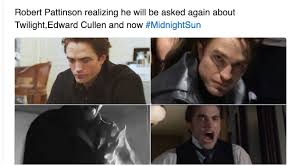 Robert pattinson's tracksuit image explained. Robert Pattinson Midnight Sun Memes Stayhipp