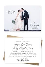 9 Gorgeous Wedding Announcement Cards And Elopement Invitation Ideas Wedding Announcements Wording Wedding Announcement Cards Wedding Announcements