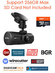 Of course, wherever you place your dash cam must not block your view of the road. Vantrue N2 Pro