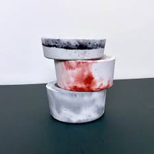 The manganese violet pigment was then applied to white cement at a ratio of 1%, 3%, and 5% of the total mass. How To Color Concrete Crafts Pigment Tests Artsy Pretty Plants