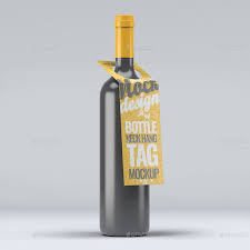 Bottleneck Hanger Tag Mock Up Hanger Bottleneck Mock Tag Mockup Hanger Bottleneck