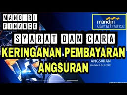 Sekials mengenai mandiri utama finance. Mandiri Finance Muf Memberi Keringanan Angsuran Kredit Motor Youtube