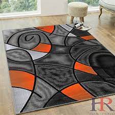 Launched in 2014, we have an expanding portfolio that includes assisting in rug selections for residential projects to multinational architect firms. Handcraft Rugs Electric Orange Grey Silver Black Abstract Area Rug Modern Contemporary Circles And Wave Design Pattern Walmart Com Walmart Com