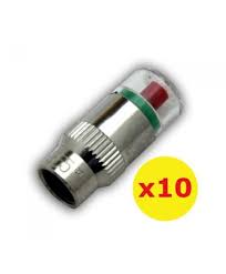 10x 90 120psi Tpms Tire Pressure Monitor Valve Stem Cap Tyre Sensor Indicator