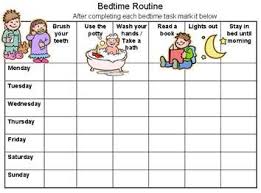 bedtime routine chart to solve sleep issues reward charts