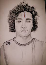 A pen sketch of actor 'Sharad Talwalar'