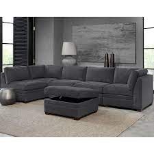 Thomasville Tisdale Dark Grey 6 Piece Modular Fabric Sofa Costco Uk Fabric Sofa Sofa Offers Family Sofa
