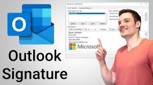 How to find and insert signature templates. How To Add Signature In Outlook Youtube