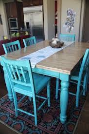turquoise kitchen tables