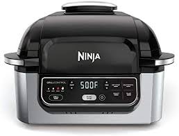 I understand that i put it on top of the grill grate, but do i set the temp as if i am. Ninja Foodi Ag301 5 In 1 Indoor Electric Countertop Grill With 4 Quart Air Fryer Roast Bake Dehydrate And Cyclonic Grilling Technology Buy Online At Best Price In Uae Amazon Ae