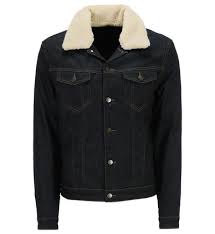 Découvrez les vestes casual the kooples homme. Blouson En Jean Brut Col Fourrure Synthetique The Kooples Blouson Homme Galeries Lafayette Ventes Pas Cher Com