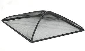 Hanamint fire table copper bowl accessories the great escape. Amazon Com Sunnydaze Fire Pit Spark Screen Cover Outdoor Heavy Duty Steel Square Firepit Lid Protector Black Metal Mesh Fire Pit Replacement Accessory 24 Inch Patio Lawn Garden