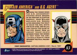Agent id cards provides an approved applicant access to the commissary and exchange facilities. 1992 Marvel Captain America And U S Agent 83 On Kronozio
