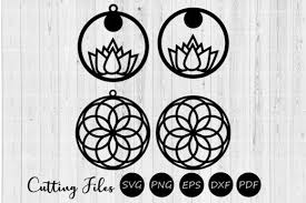 Are you searching for circular pattern png images or vector? Round Mandala Lotus Earrings Graphic By Hd Art Workshop Creative Fabrica