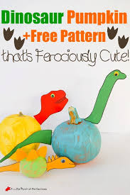 They might seem small and cheap, but they really do the best job at carving small. No Carve Dinosaur Pumpkin With Free Pattern That S Ferociously Cute