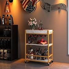 Portable Bar 3 Tier Bar Cart, Mini Liquor Utility Cart For Wine Australia
