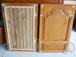 Lake Girl Paints Old Entertainment Center Gets Beadboard Trendy Makeover Kitchen Cabinet Doors Door Makeover Cabinet Doors