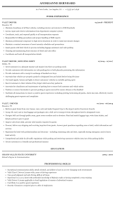Valet Driver Resume Sample Mintresume