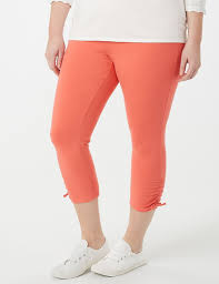 Plus Size Tied Bottom Leggings Dressbarn