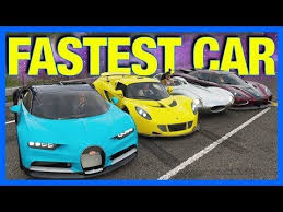 Forza Horizon Fastest Car 1 Youtube In 2020 Fast Cars Forza Horizon Bugatti Chiron