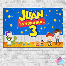 Toy story backdrop boys birthday party background baby shower photo decor props. Toy Story Birthday Party Toy Story Backdrop Toy Story Background