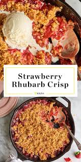 Strawberry Rhubarb Crisp Is The Ultimate Spring Dessert In 2020 Rhubarb Crisp Rhubarb Recipes Crisp Strawberry Rhubarb Crisp