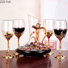 Choosing the right shape glass to accompany a beverage is essential in unlocking its full flavour potential. Glass Red Wine Goblet European Style Wine Rack Home Decoration Wine Glasses Suit Wedding Gift Bar Sets Aliexpress