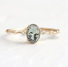 A New Sapphire Distance Ring This Center Stone Is A 7x5mm Montana Sapphi Green Sapphire Engagement Ring Vintage Engagement Rings Sapphire Green Sapphire Ring