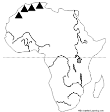 It would be the largest desert on earth, but based strictly on rainfall amounts, the continent of antarctica qualifies as a desert and is even larger. Africa Physical Map Flashcards Quizlet