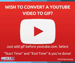 Convert Youtube Videos To Gifs Easily With This Tip Gif Youtubetogif Techtipstuesday Youtube Videos Youtube Gif
