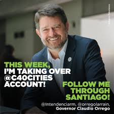 Последние твиты от claudio orrego l. C40 Cities On Twitter This Week Mayor Of Santiago Claudio Orrego Is Taking Over Our Instagram Account Follow Along To Discover The City S Sustainable Actions Https T Co Pitjbdpvsa Cities4climate Https T Co 3hjy3vlibb