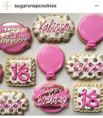 Ideas for a birthday cake. 18th Birthday Cookies Happy Birthday Cookie Birthday Cookies Fancy Cookies