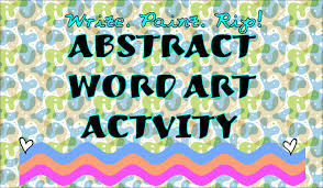 Make your own custom word art easily. Abstract Word Art Activity That Kids Will Love All In One Activity