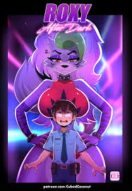 Roxy After Dark (Five Nights at Freddys) [CubedCoconut] Cartoon Porn Comic