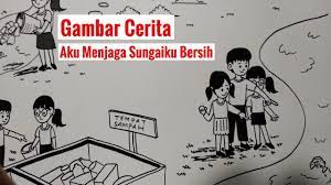 18 gambar mewarnai lingkungan sehat. Menggambar Gambar Cerita Berjudul Aku Menjaga Sungaiku Bersih Di Buku Gambar Youtube